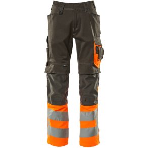 MASCOT® Bukser med knlommer Mrk Antracit/Hi-Vis Orange 15679-860-1814