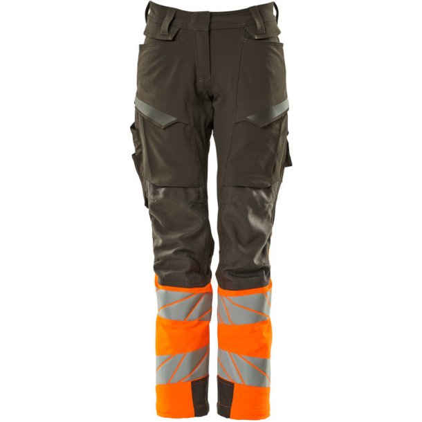 MASCOT Bukser med knlommer Mrk Antracit/Hi-Vis Orange 19178-511-1814