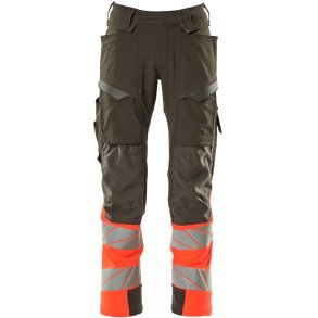 MASCOT® Bukser med knlommer Mrk Antracit/Hi-Vis Rd 19179-511-18222