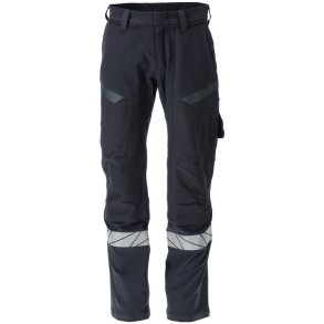 MASCOT® Bukser med knlommer Mrk Marine/Hi-Vis Gul 21279-284-01017