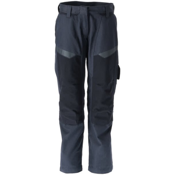 MASCOT&reg; Bukser med knlommer Mrk Marine/Hi-Vis Gul 21578-281-01017