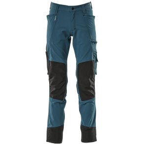 MASCOT® Bukser med knlommer Mrk Petroleum 17179-311-44