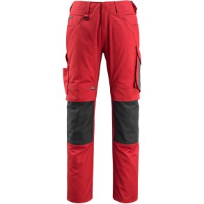 MASCOT® Bukser med knlommer Rd/Sort 12679-442-0209