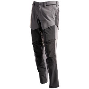 MASCOT® Bukser med knlommer Stengr/Sort 22379-311-8909