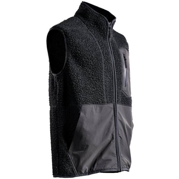 MASCOT&reg; Fiberpels vest med lynls Sort 22465-682-09