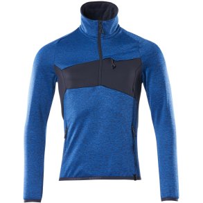 MASCOT® Fleecetrje med kort lynls Azurbl/Mrk Marine 18003-316-91010