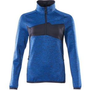 MASCOT® Fleecetrje med kort lynls Azurbl/Mrk Marine 18053-316-91010