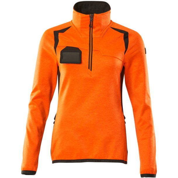 MASCOT&reg; Fleecetrje med kort lynls Hi-Vis Orange/Mrk Antracit 19353-316-1418