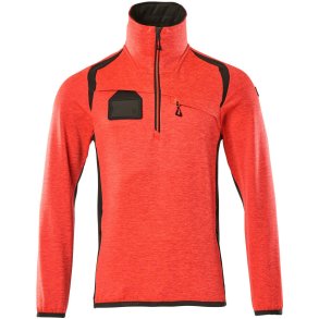 MASCOT® Fleecetrje med kort lynls Hi-Vis Rd/Mrk Antracit 19303-316-22218