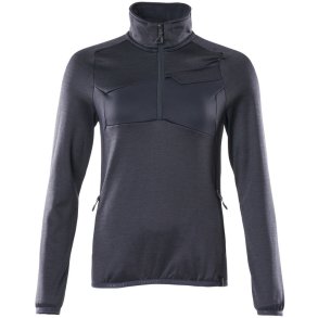 MASCOT® Fleecetrje med kort lynls Mrk Marine 18053-316-010