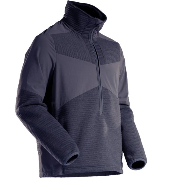 MASCOT&reg; Fleecetrje med kort lynls og f&oacute;r Mrk Marine 22005-681-010
