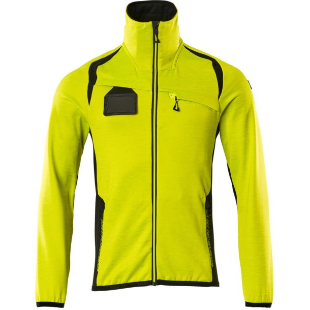 MASCOT&reg; Fleecetrje med lynls Hi-Vis Gul/Sort 19403-316-1709