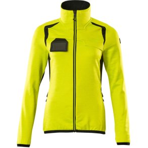 MASCOT® Fleecetrje med lynls Hi-Vis Gul/Sort 19453-316-1709