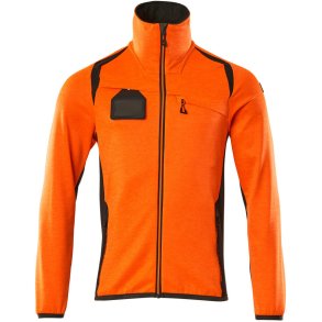 MASCOT® Fleecetrje med lynls Hi-Vis Orange/Mrk Antracit 19403-316-1418