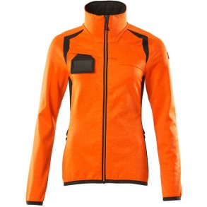 MASCOT® Fleecetrje med lynls Hi-Vis Orange/Mrk Antracit 19453-316-1418