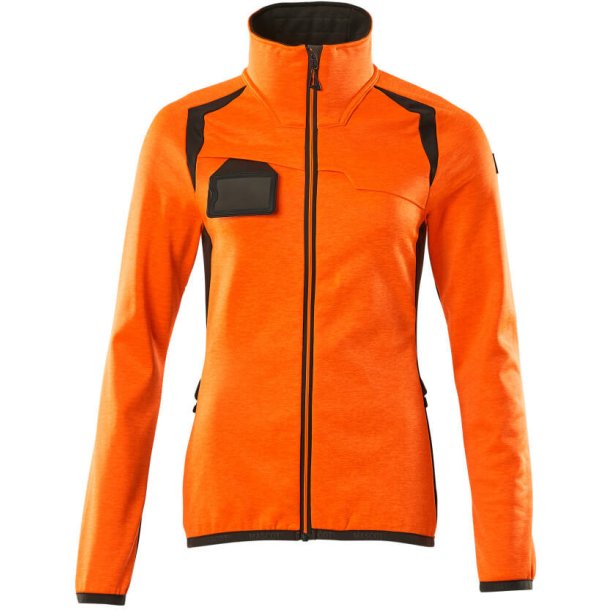 MASCOT Fleecetrje med lynls Hi-Vis Orange/Mrk Antracit 19453-316-1418