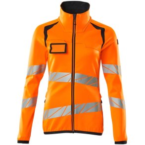 MASCOT® Fleecetrje med lynls Hi-Vis Orange/Mrk Marine 19153-315-14010
