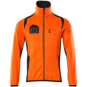 MASCOT® Fleecetrje med lynls Hi-Vis Orange/Mrk Marine 19403-316-14010