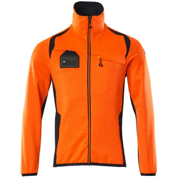 MASCOT Fleecetrje med lynls Hi-Vis Orange/Mrk Marine 19403-316-14010