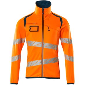 MASCOT® Fleecetrje med lynls Hi-Vis Orange/Mrk Petroleum 19103-315-1444