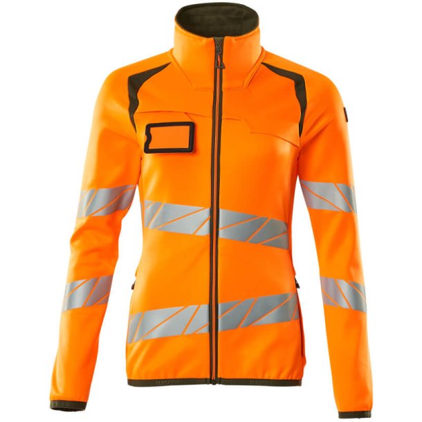 MASCOT Fleecetrje med lynls Hi-Vis Orange/Mosgrn 19153-315-1433