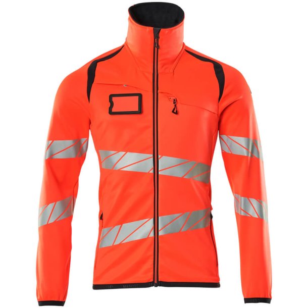 MASCOT Fleecetrje med lynls Hi-Vis Rd/Mrk Marine 19103-315-22210