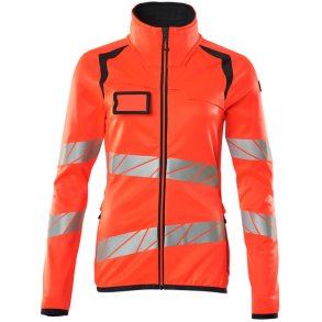 MASCOT® Fleecetrje med lynls Hi-Vis Rd/Mrk Marine 19153-315-22210