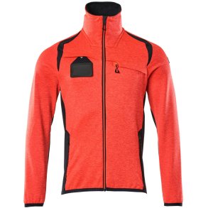 MASCOT® Fleecetrje med lynls Hi-Vis Rd/Mrk Marine 19403-316-22210