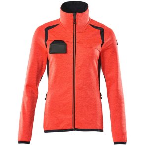 MASCOT® Fleecetrje med lynls Hi-Vis Rd/Mrk Marine 19453-316-22210