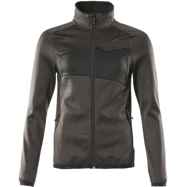 MASCOT&reg; Fleecetrje med lynls Mrk Antracit/Sort 18153-316-1809