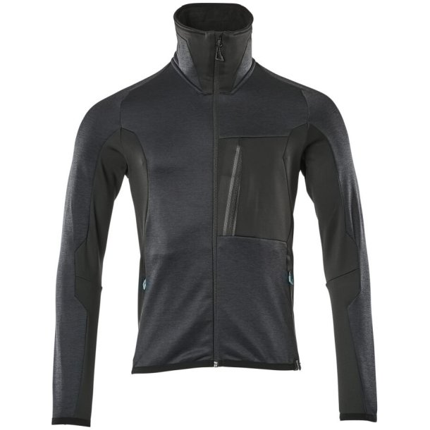 MASCOT&reg; Fleecetrje med lynls Mrk Marine/Sort 17103-316-01009