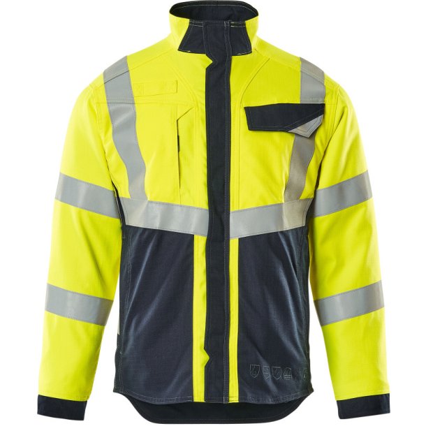 MASCOT&reg; Jakke Hi-Vis Gul/Mrk Marine 13809-216-17010