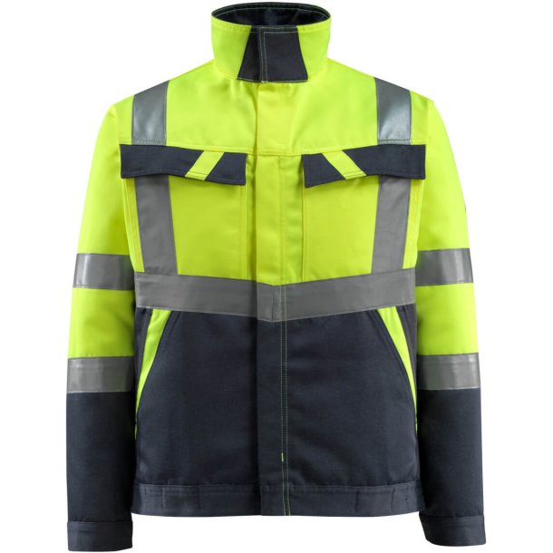 MASCOT&reg; Jakke Hi-Vis Gul/Mrk Marine 15909-948-17010