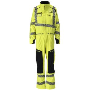 MASCOT® Kedeldragt med knlommer Hi-Vis Gul/Mrk Marine 21319-281-17010