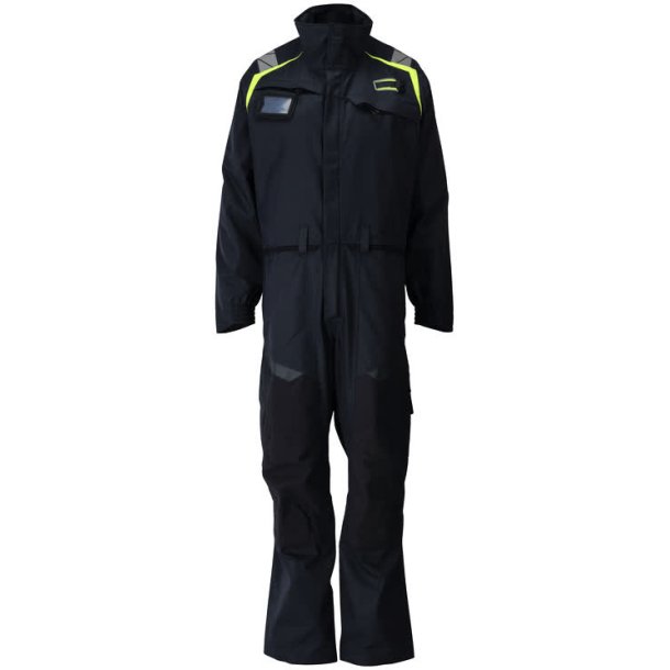 MASCOT&reg; Kedeldragt med knlommer Mrk Marine/Hi-Vis Gul 21519-281-01017