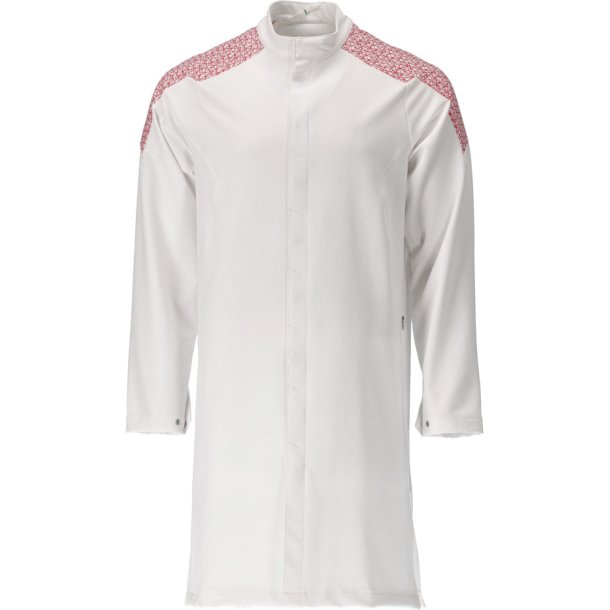 MASCOT&reg; Kittel, lang Hvid/Signalrd 20154-511-06202