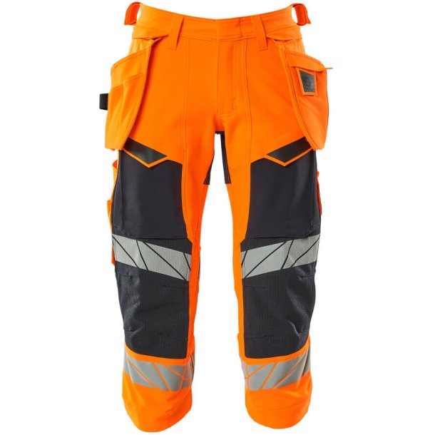 MASCOT Knickers med hngelommer Hi-Vis Orange/Mrk Marine 19049-711-14010