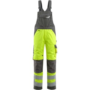 MASCOT® Overall med knlommer Hi-Vis Gul/Mrk Antracit 15569-860-1718