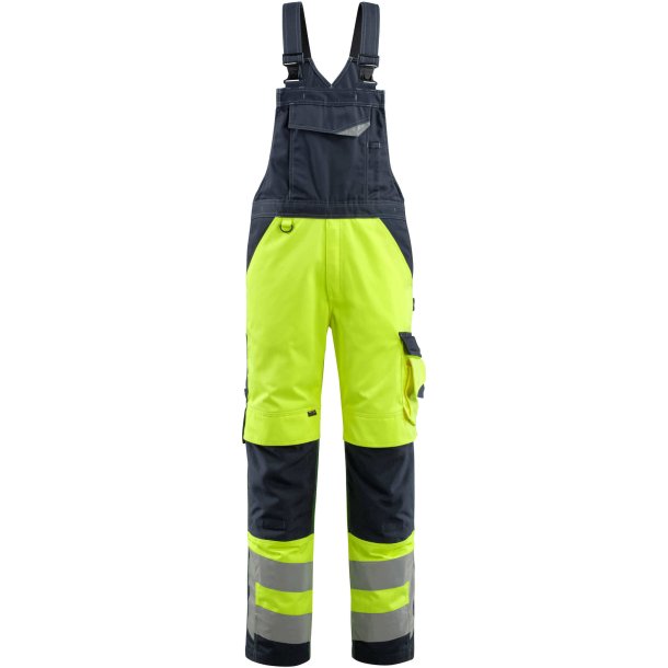 MASCOT Overall med knlommer Hi-Vis Gul/Mrk Marine 15569-860-17010