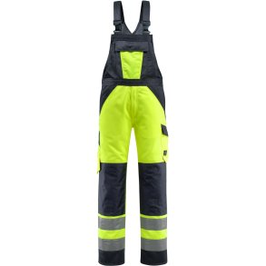 MASCOT® Overall med knlommer Hi-Vis Gul/Mrk Marine 15969-948-17010