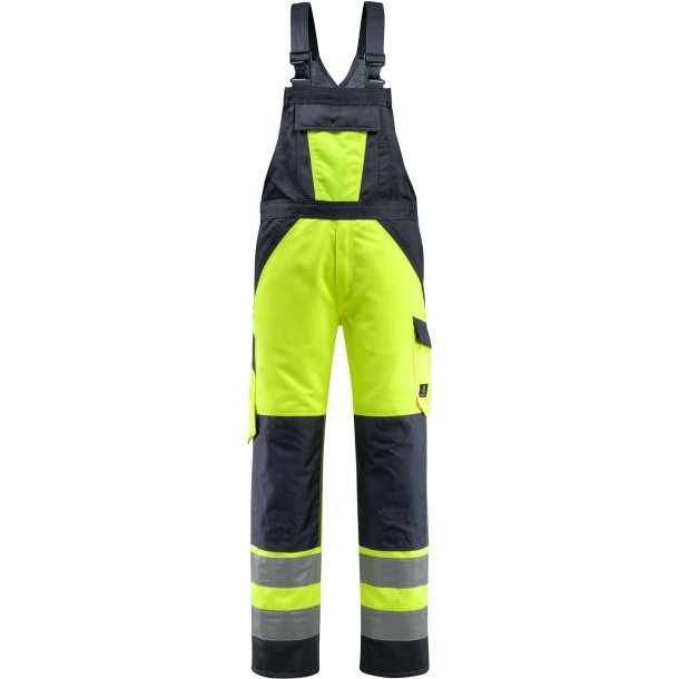 MASCOT Overall med knlommer Hi-Vis Gul/Mrk Marine 15969-948-17010