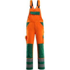 MASCOT® Overall med knlommer Hi-Vis Orange/Grn 07169-860-1403
