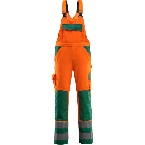 MASCOT&reg; Overall med knlommer Hi-Vis Orange/Grn 07169-860-1403