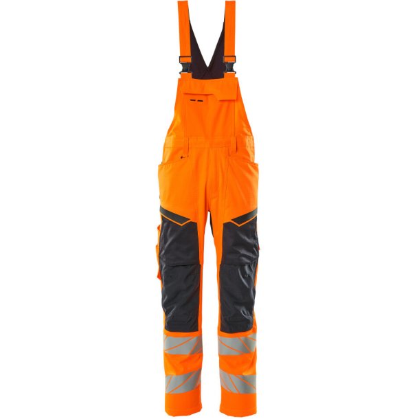 MASCOT&reg; Overall med knlommer Hi-Vis Orange/Mrk Marine 19569-236-14010
