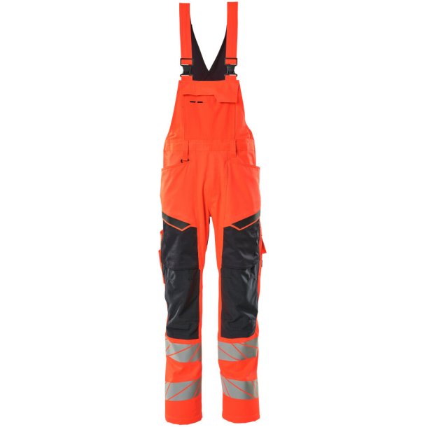 MASCOT&reg; Overall med knlommer Hi-Vis Rd/Mrk Marine 19569-236-22210