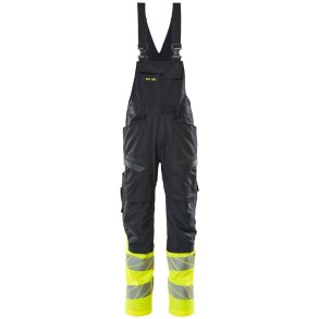 MASCOT® Overall med knlommer Mrk Marine/Hi-Vis Gul 19669-236-01017
