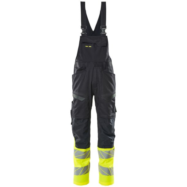 MASCOT&reg; Overall med knlommer Mrk Marine/Hi-Vis Gul 19669-236-01017
