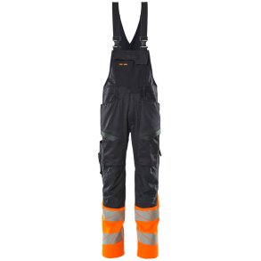 MASCOT® Overall med knlommer Mrk Marine/Hi-Vis Orange 19669-236-01014