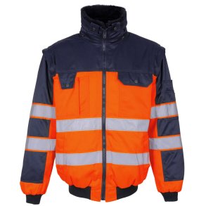 MASCOT® Pilotjakke Hi-Vis Orange/Marine 00920-660-141