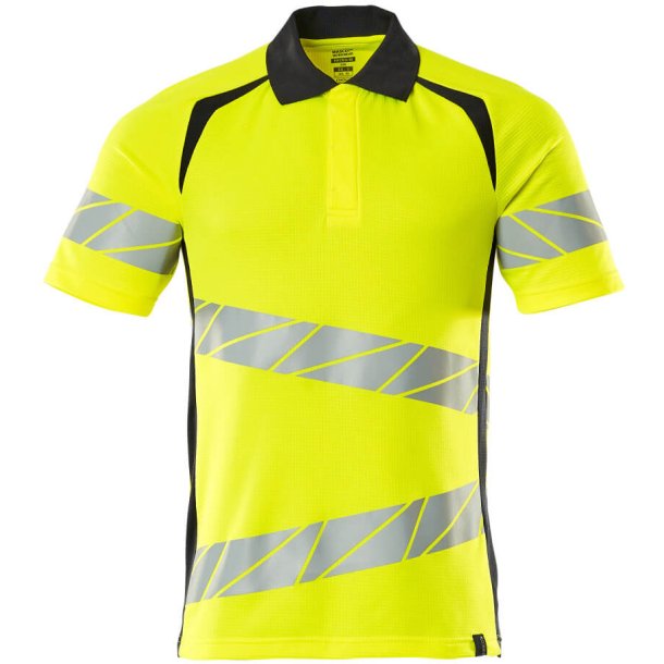 MASCOT Poloshirt Hi-Vis Gul/Mrk Marine 19083-771-17010